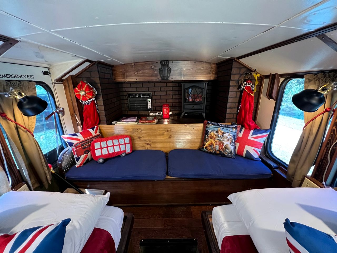 Feel Like Royalty in this Luxurious London Bus near Bryson City, North Carolina