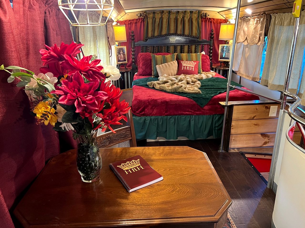 Feel Like Royalty in this Luxurious London Bus near Bryson City, North Carolina
