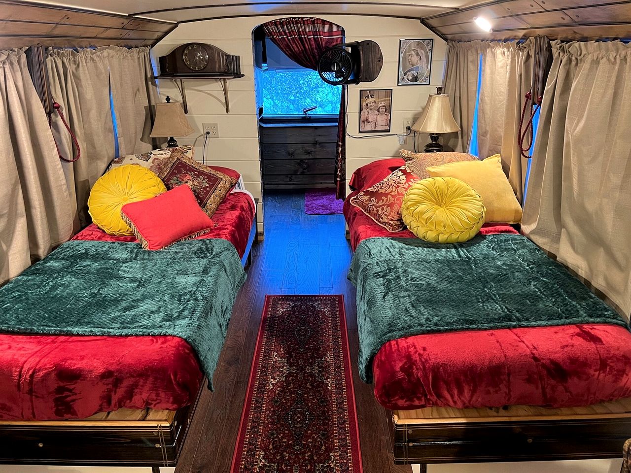 Feel Like Royalty in this Luxurious London Bus near Bryson City, North Carolina