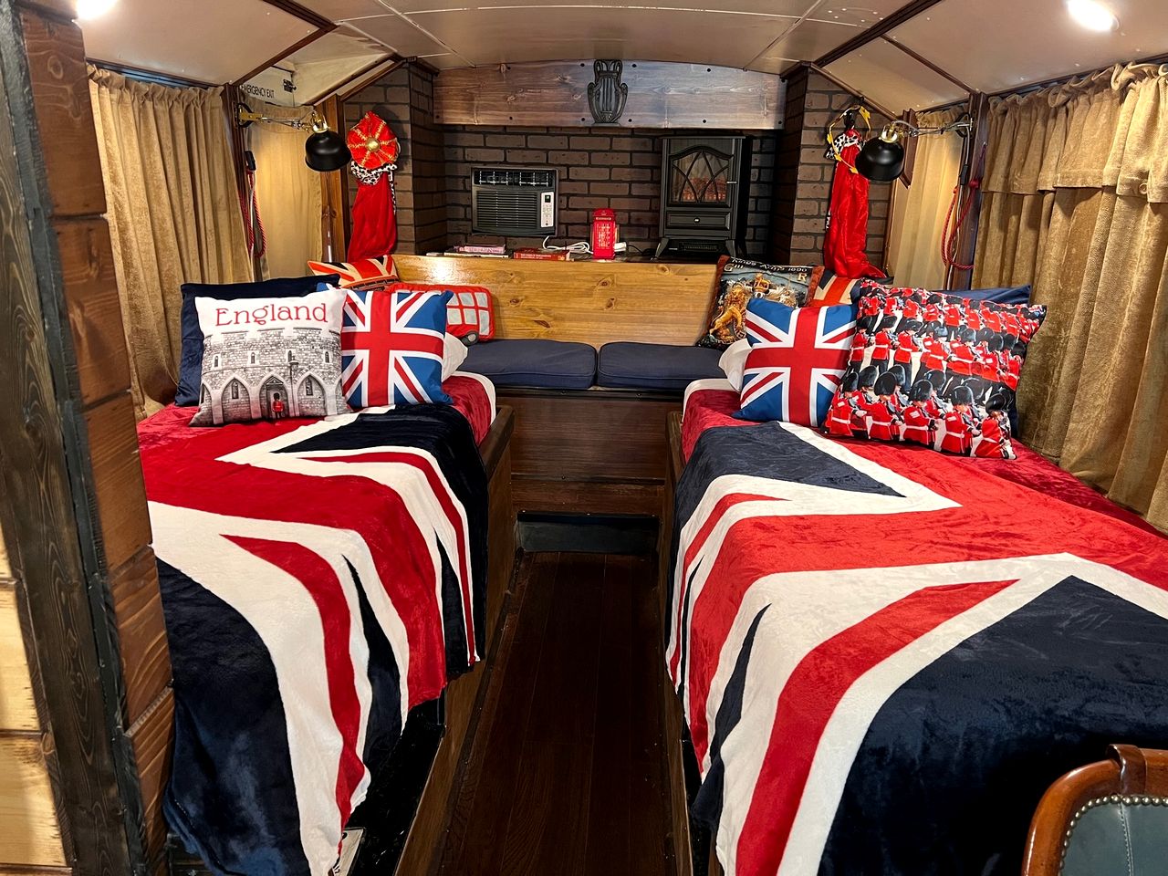 Feel Like Royalty in this Luxurious London Bus near Bryson City, North Carolina