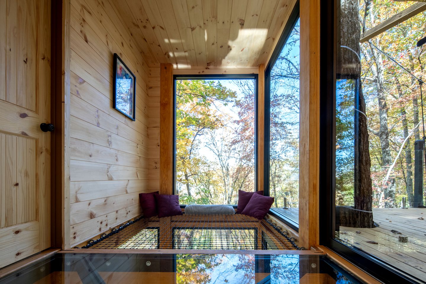 Enchanted Geometric Treehouse with 360° Windows & Hot Tub Near Highlands, NC