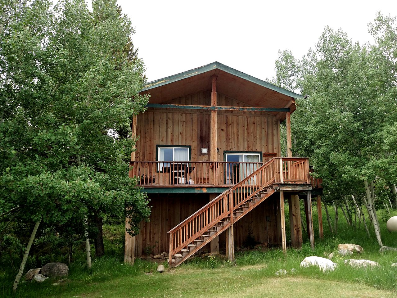 Large Rustic Cabin in the Snowy Range Mountains of Wyoming