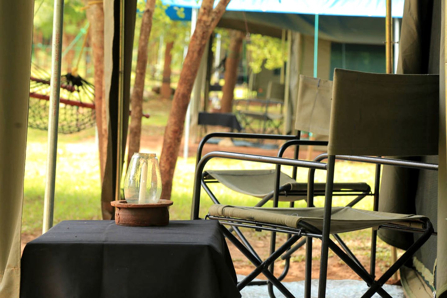 Safari Tent with Lush Forest Views In Yala National Park, Sri Lanka