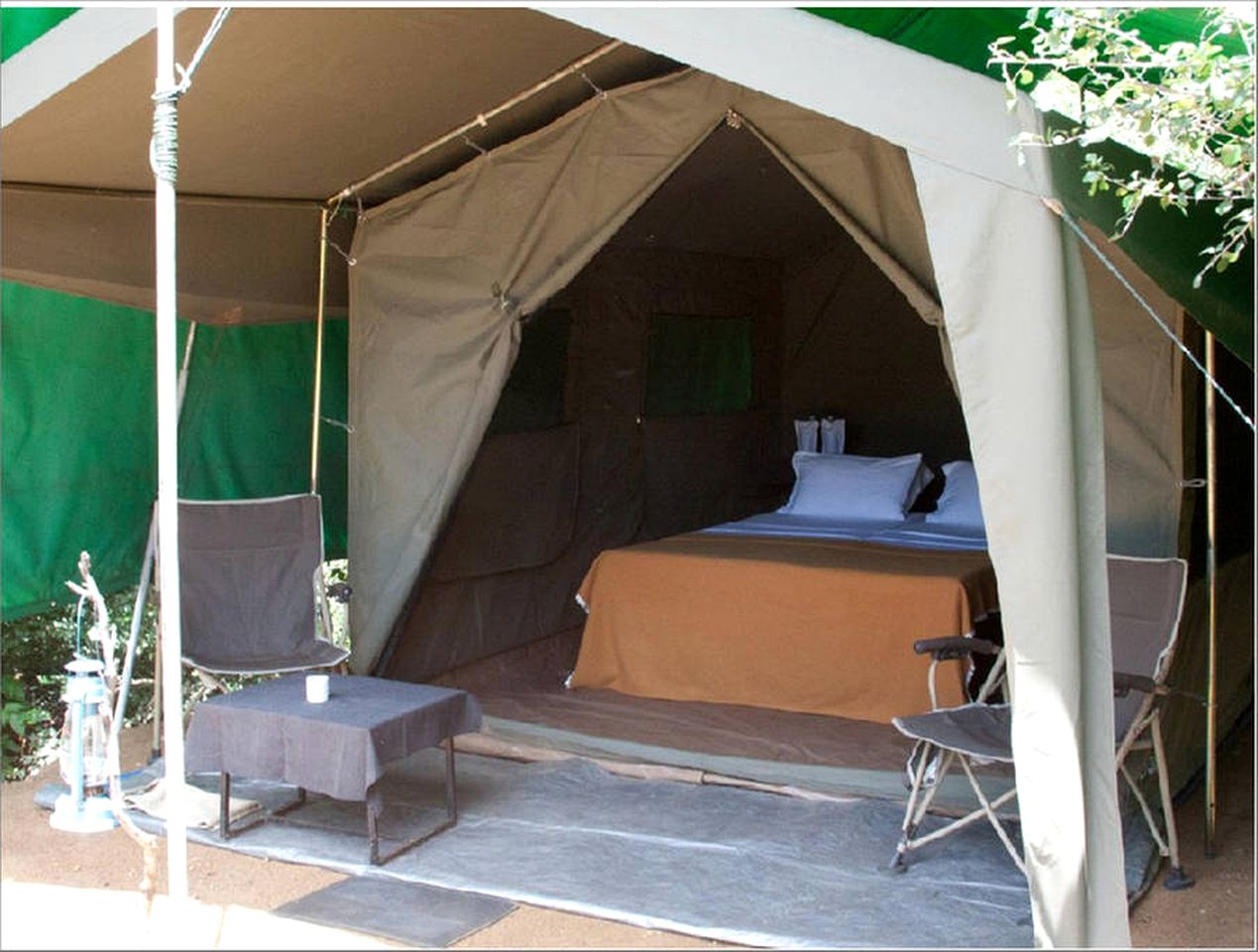 Safari Tent with Lush Forest Views In Yala National Park, Sri Lanka