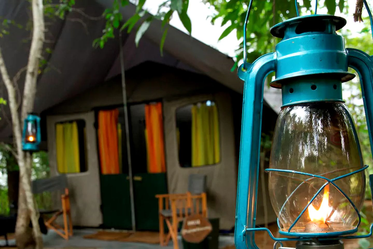 Spacious Safari Tent for a Rainforest Vacation in Ratnapura, Sri Lanka