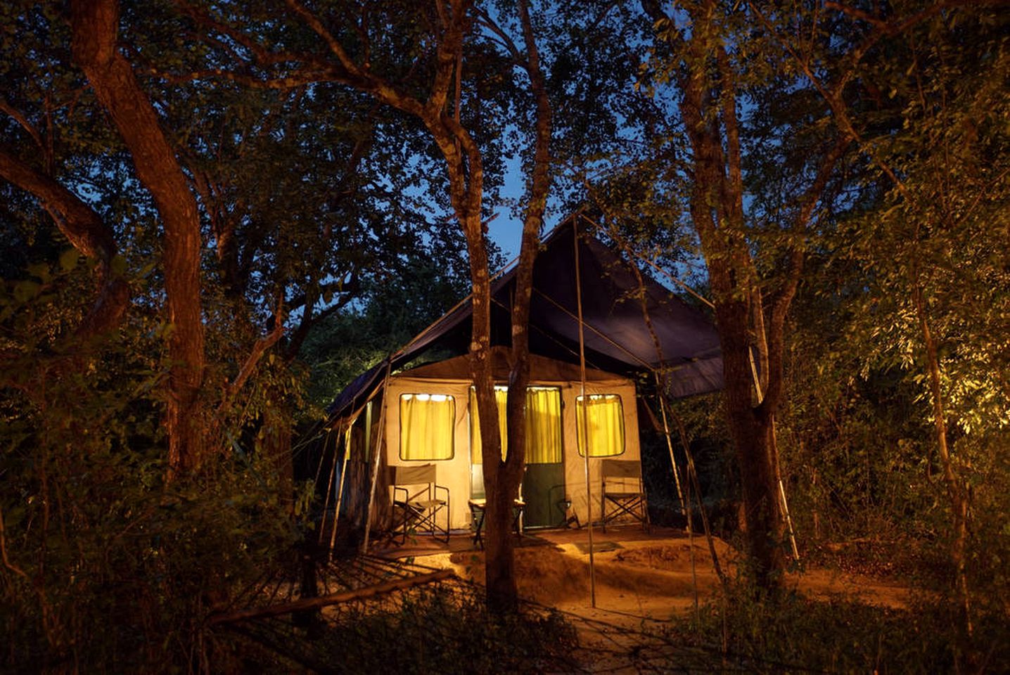 Spacious Safari Tent for a Rainforest Vacation in Ratnapura, Sri Lanka