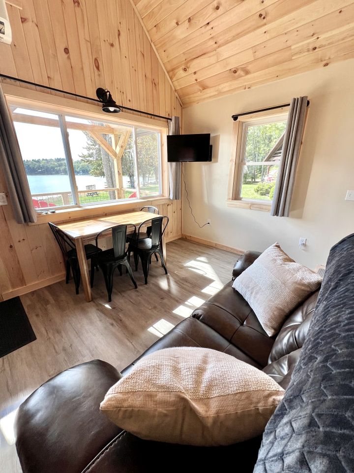 Relaxing Lake Cabin with Kayaks, Grill & Sandy Beach Access in Burnham, Maine