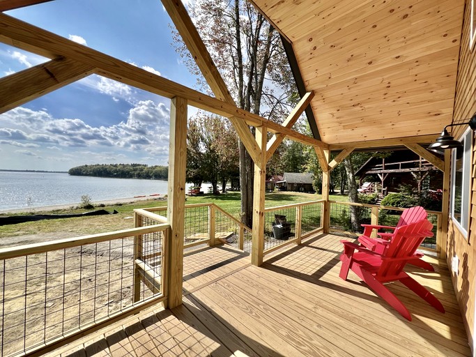 Relaxing Lake Cabin with Kayaks, Grill & Sandy Beach Access in Burnham, Maine