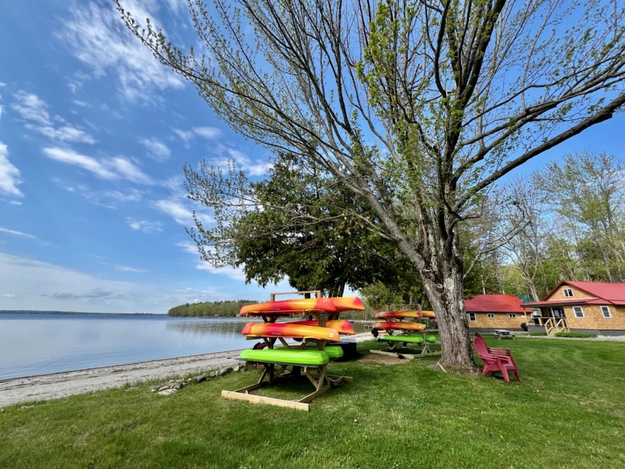 Relaxing Lake Cabin with Kayaks, Grill & Sandy Beach Access in Burnham, Maine
