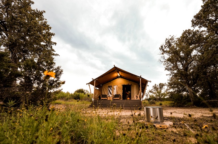 Incredible Safari Tent with Fire Pit in Lometa, Texas