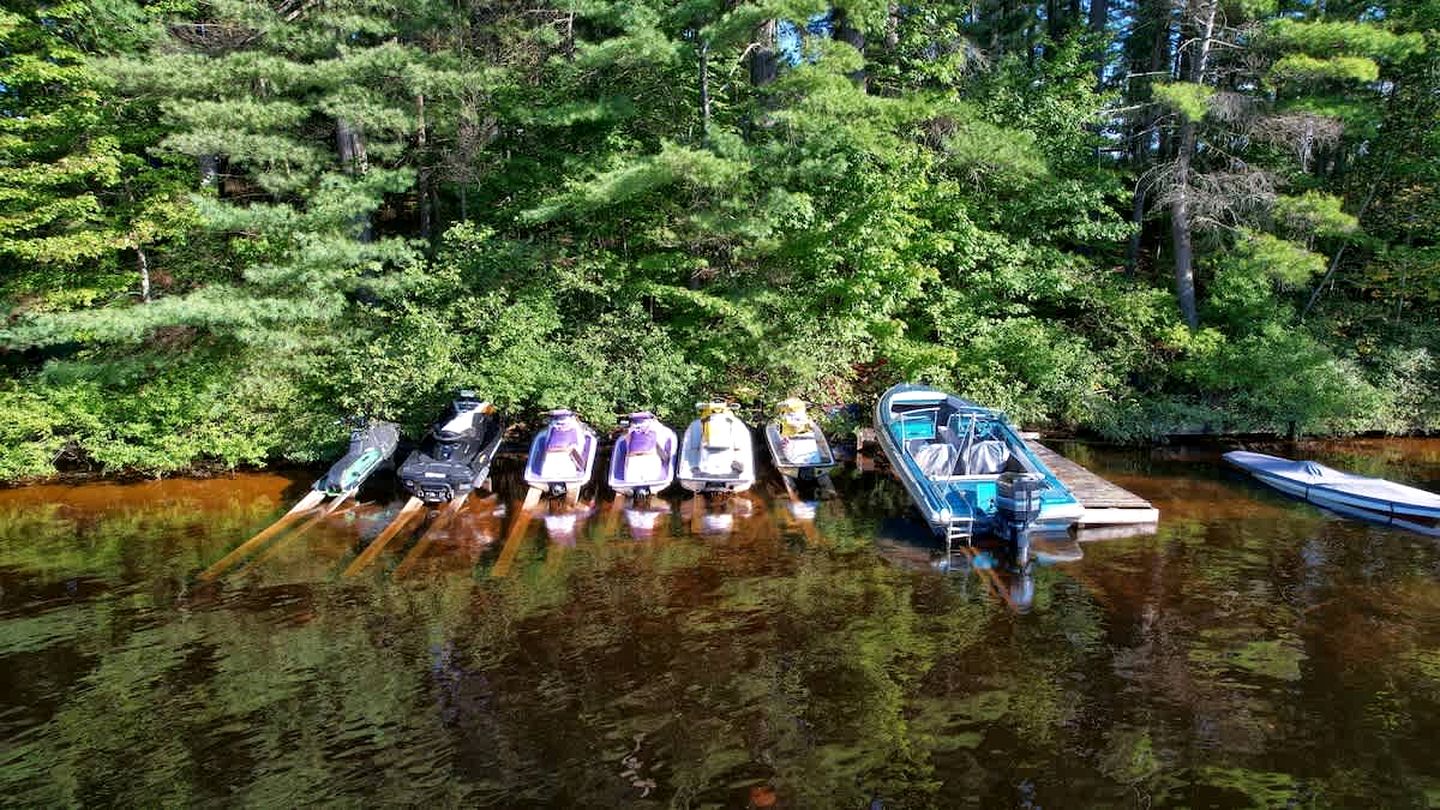 Unique Floating Home on Private Island for a Memorable Romantic Escape on Brantingham Lake, New York