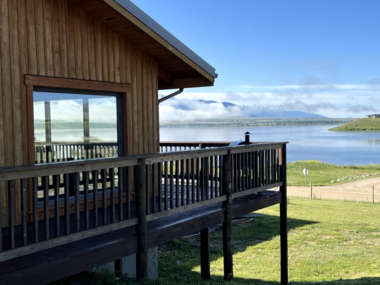 Scenic Vacation Home with Wrap-Around Deck Overlooking Ennis Lake near McAllister, Montana