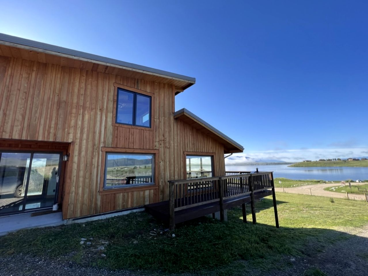 Scenic Vacation Home with Wrap-Around Deck Overlooking Ennis Lake near McAllister, Montana
