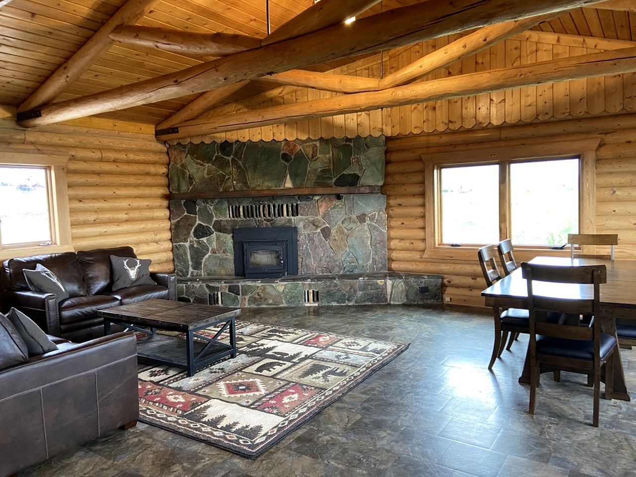 Scenic Vacation Home with Wrap-Around Deck Overlooking Ennis Lake near McAllister, Montana