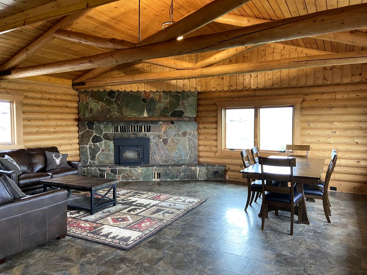 Scenic Vacation Home with Wrap-Around Deck Overlooking Ennis Lake near McAllister, Montana