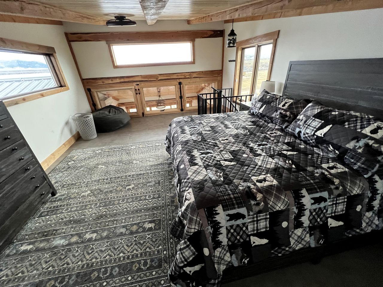 Scenic Vacation Home with Wrap-Around Deck Overlooking Ennis Lake near McAllister, Montana