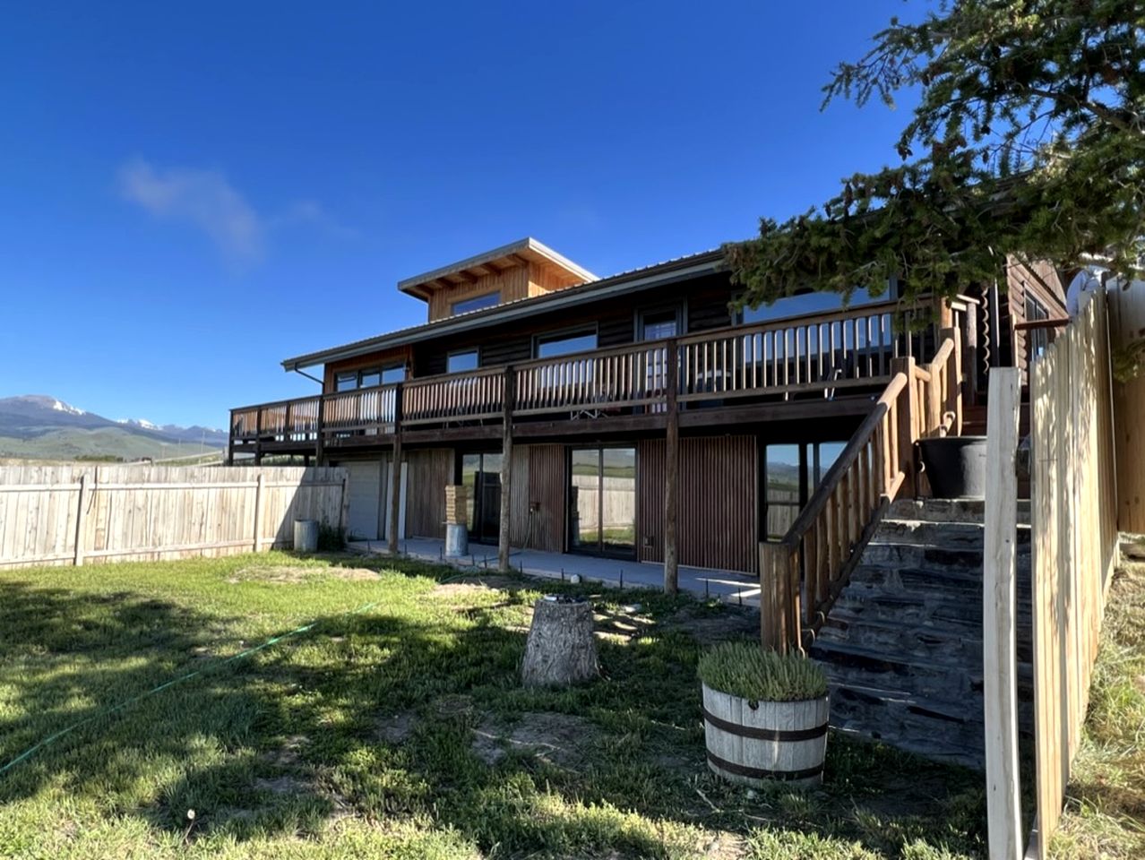Scenic Vacation Home with Wrap-Around Deck Overlooking Ennis Lake near McAllister, Montana