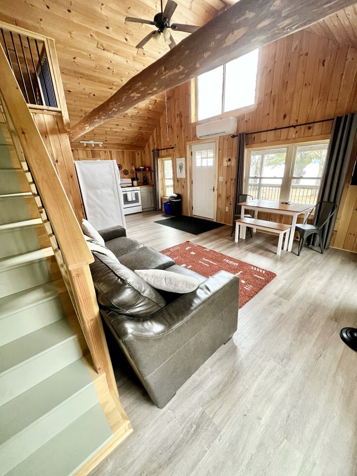 Charming Lakefront Cabin with Beach Access, Firepit & Kayaks in Burnham, Maine