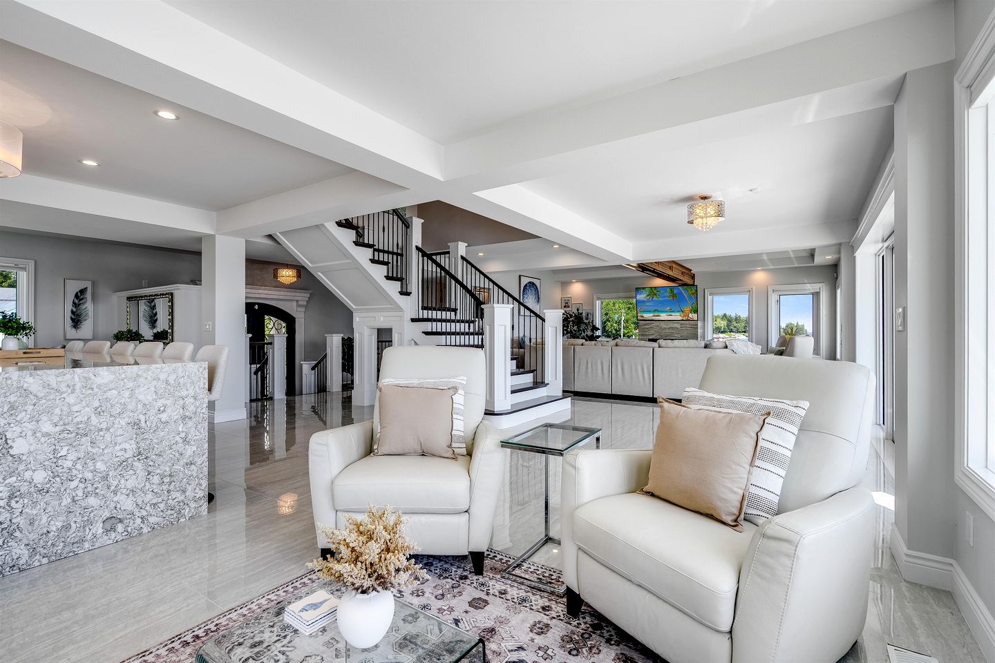 Luxury Waterfront Estate with Beach Access and Expansive Grounds in Ontario, Canada