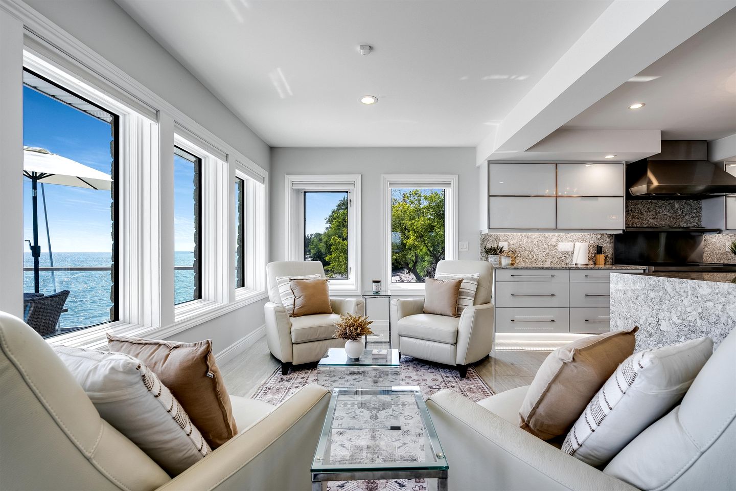 Luxury Waterfront Estate with Beach Access and Expansive Grounds in Ontario, Canada