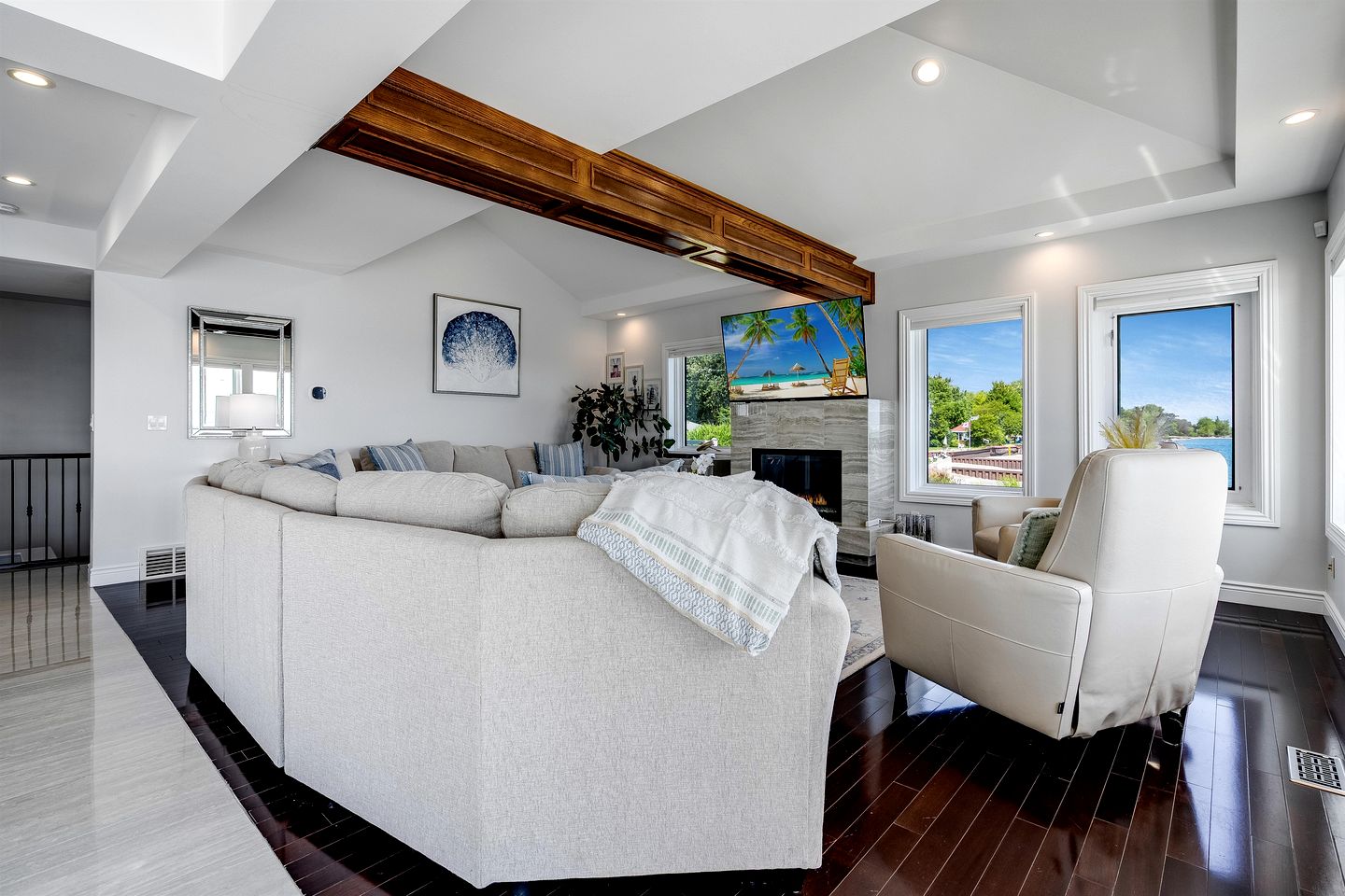 Luxury Waterfront Estate with Beach Access and Expansive Grounds in Ontario, Canada