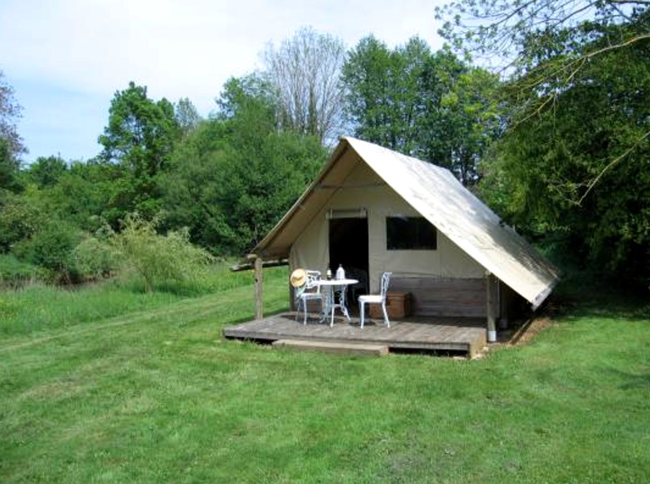 Luxury Tented Camping Cabin on a Four-Acre Hobby Farm in Vendée, France