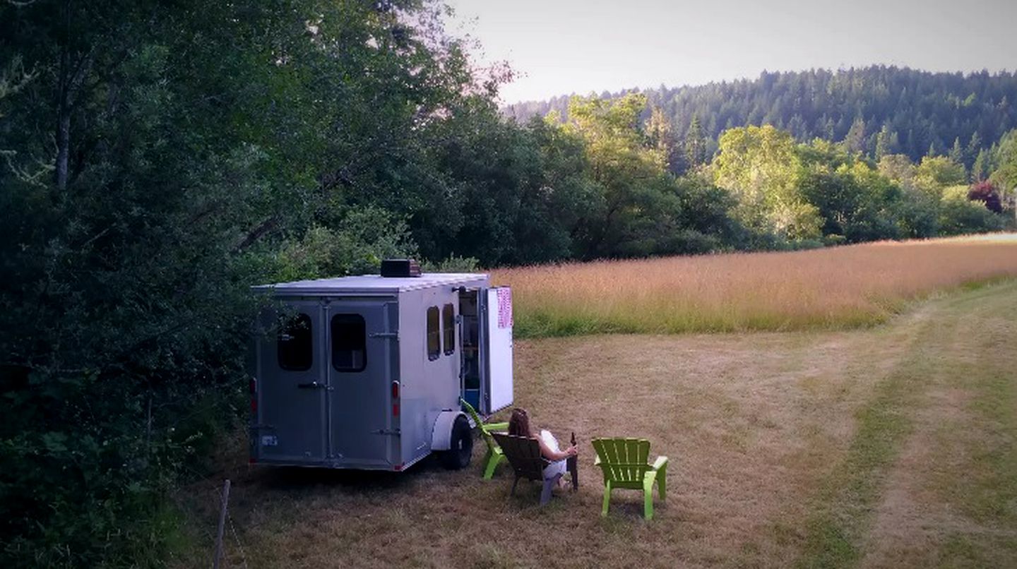 Cozy Campervan Rental on the Banks of the Elk River in Eureka, California