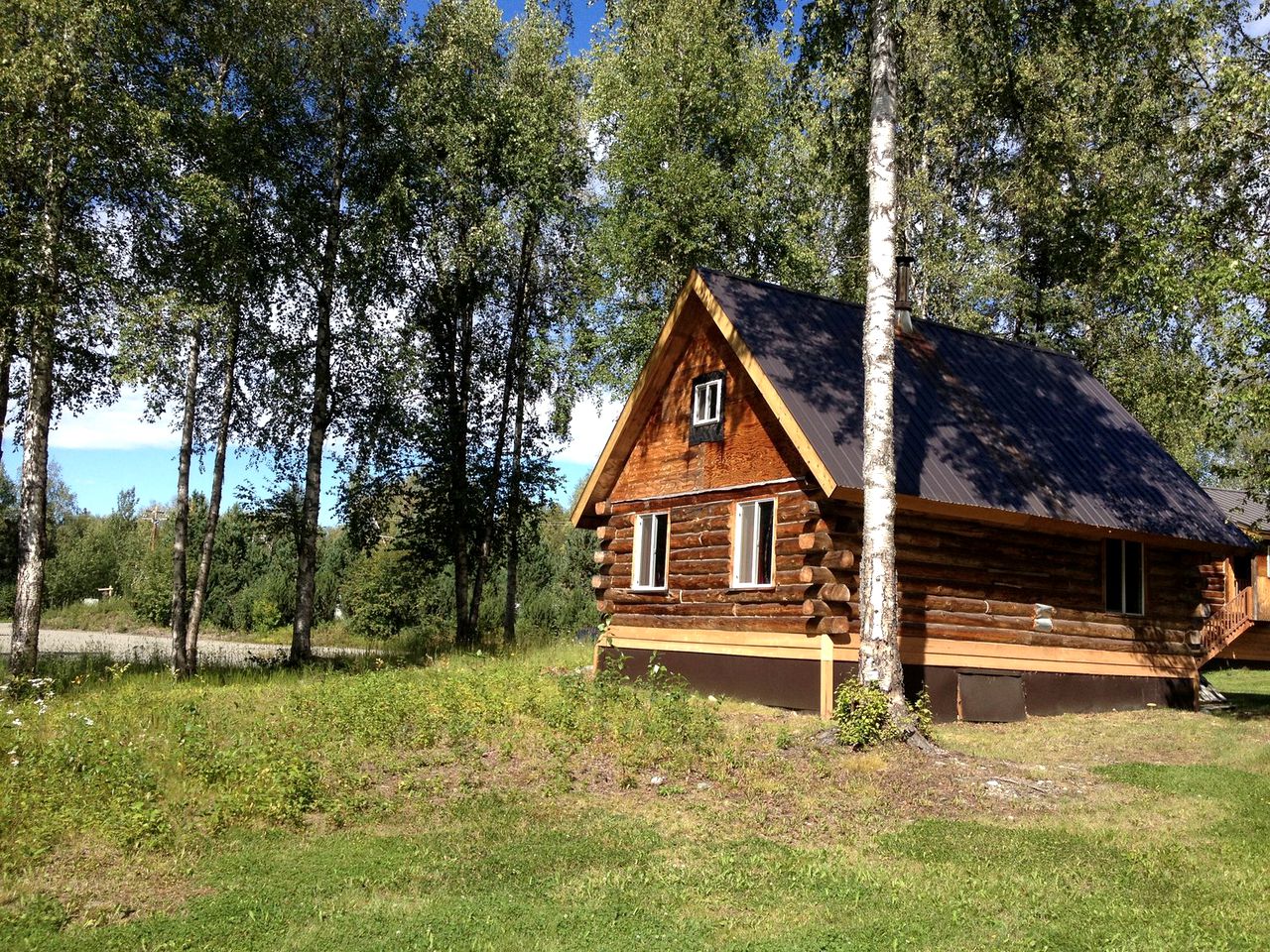 Spacious and Secluded Log Cabin Rental on a Permaculture Farm near Talkeetna, Alaska