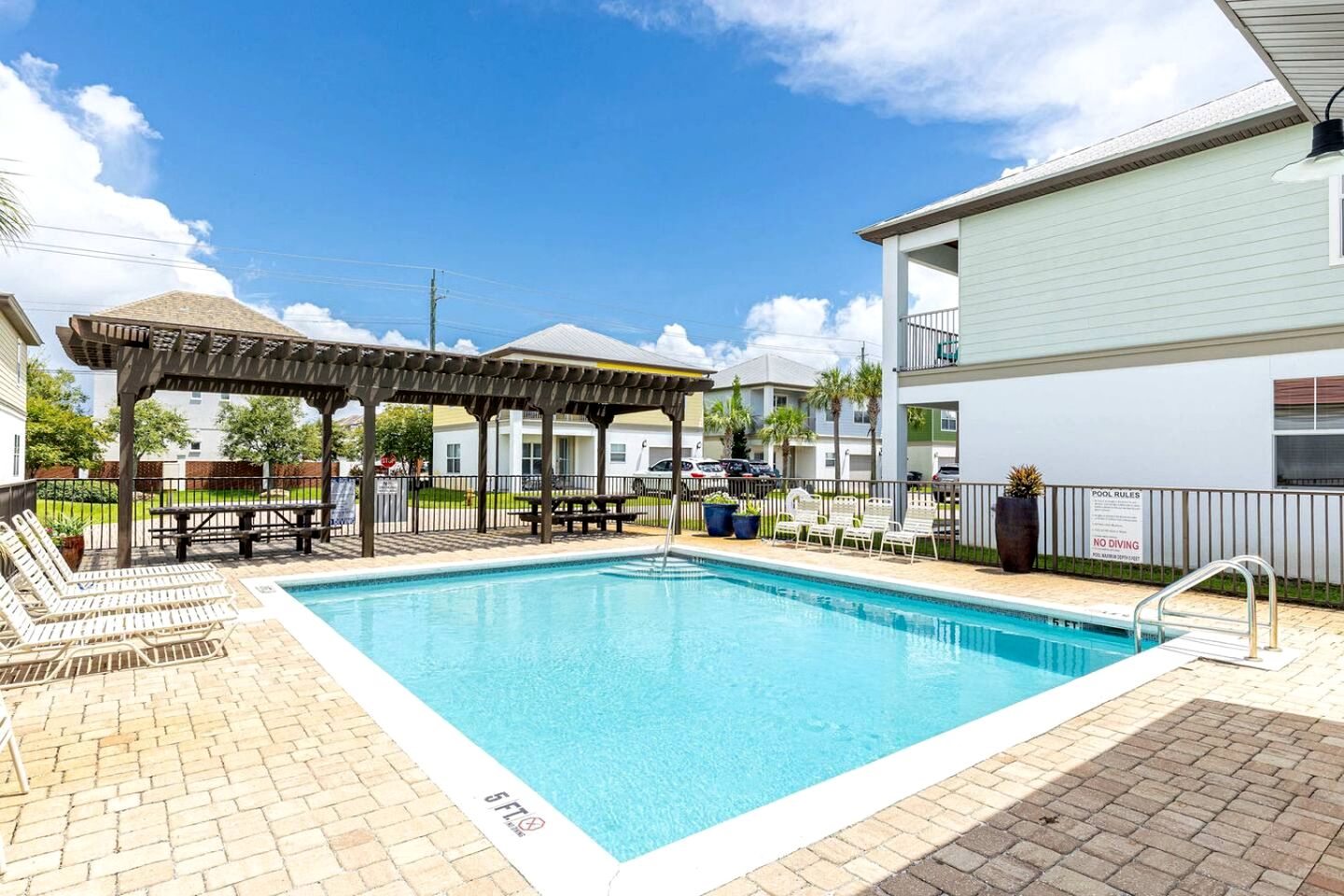 Stylish Coastal Home with Private Pool & Golf Cart, Steps from Beach near Miramar Beach, Florida