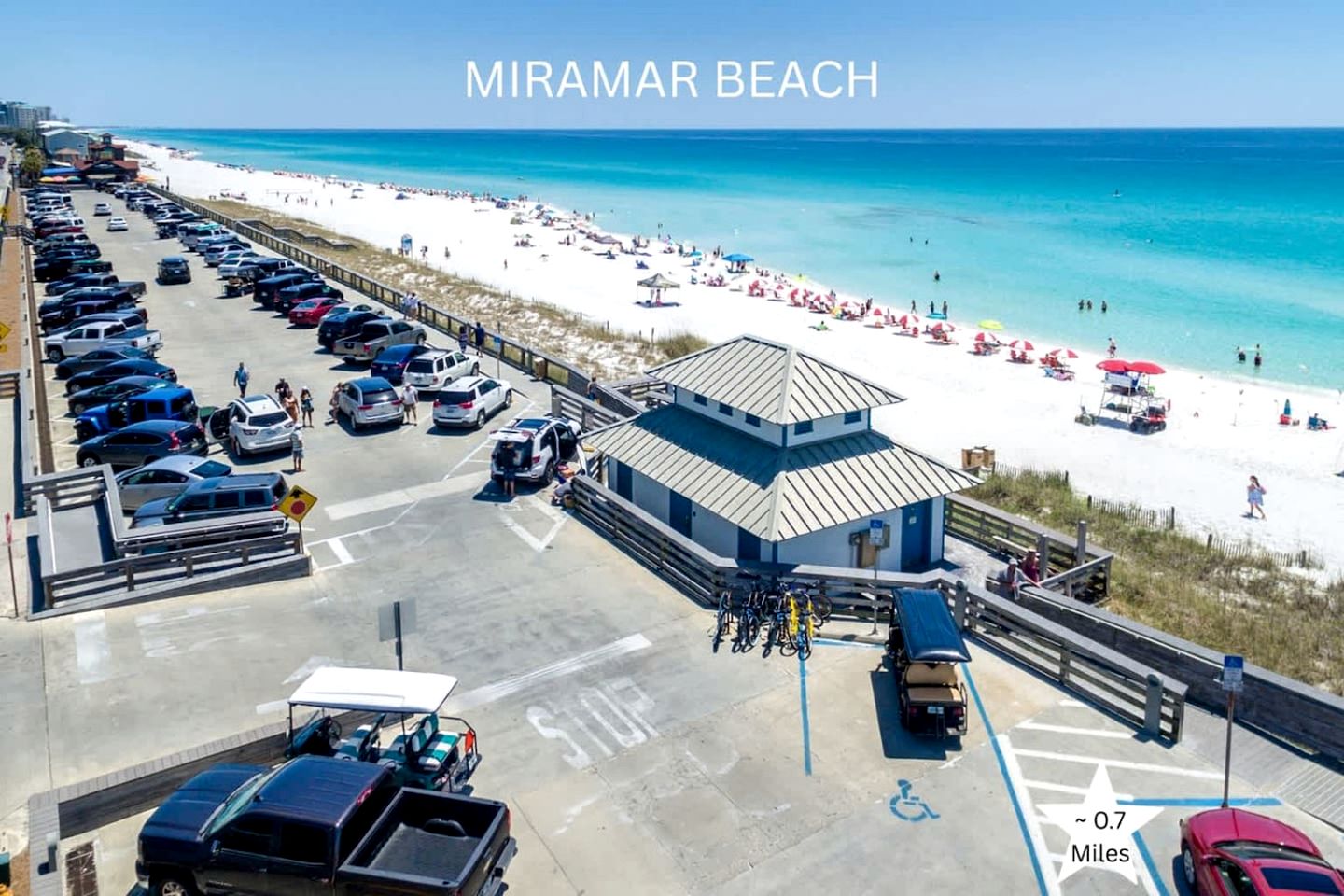 Stylish Coastal Home with Private Pool & Golf Cart, Steps from Beach near Miramar Beach, Florida