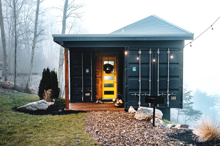 Romantic Container Beautifully Design with Deck in Georgia
