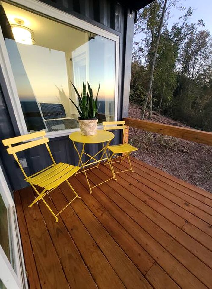 Romantic Container Beautifully Design with Deck in Georgia