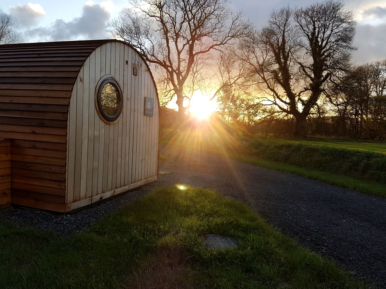 Wonderful Wales Glamping Experience in this Riverside Pod Rental for Two