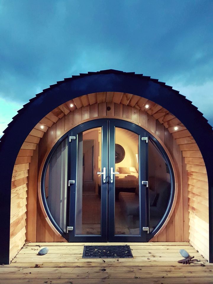 Wonderful Wales Glamping Experience in this Riverside Pod Rental for Two