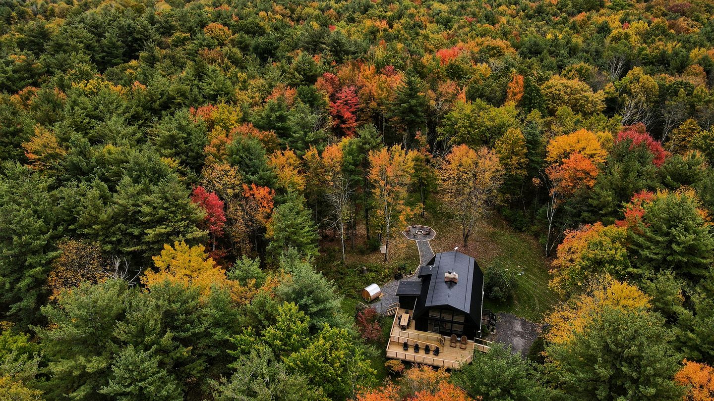 Incredible Secluded Cabin with Barrel Sauna, Fire Pit and Deck for an Unforgettable Getaway in the Finger Lakes in New York
