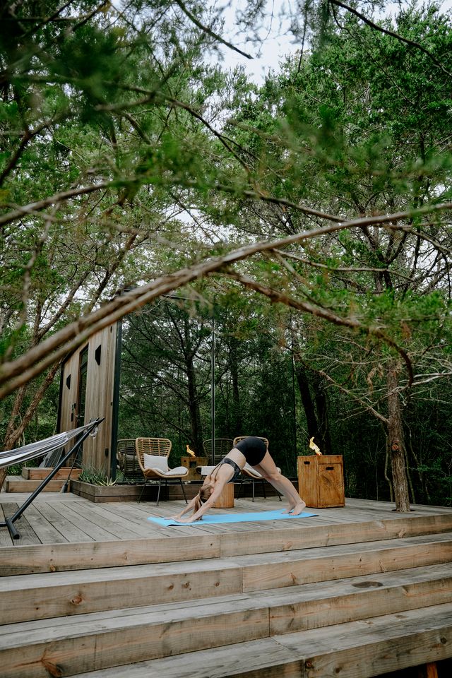Romantic Mirror Cabin Retreat by the Lake in the Enchanted Forests of Texas