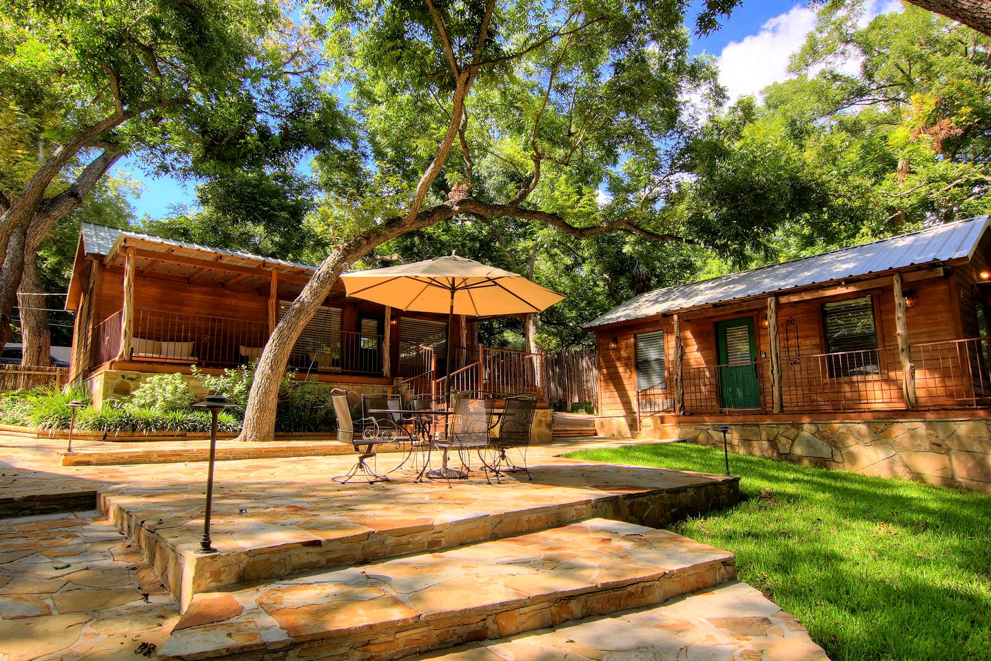 Rustic Riverfront Cabins on the Guadalupe River in New Braunfels, Texas