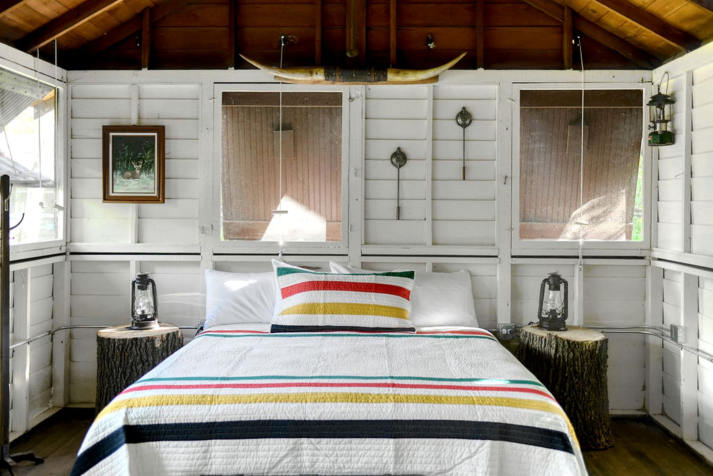 Three Cozy Historic Scout Cabins with Fire Pit, BBQ, and Hammocks for a Memorable Family Adventure in Troy, Wisconsin