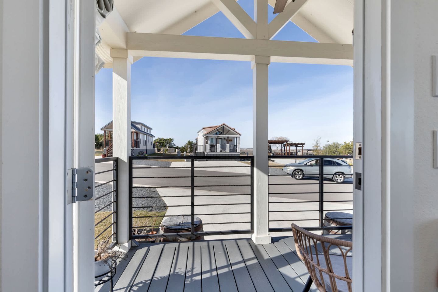 Modern and Inviting Tiny Home Retreat with Resort-Style Pool and Amenities Near Fredericksburg, TX