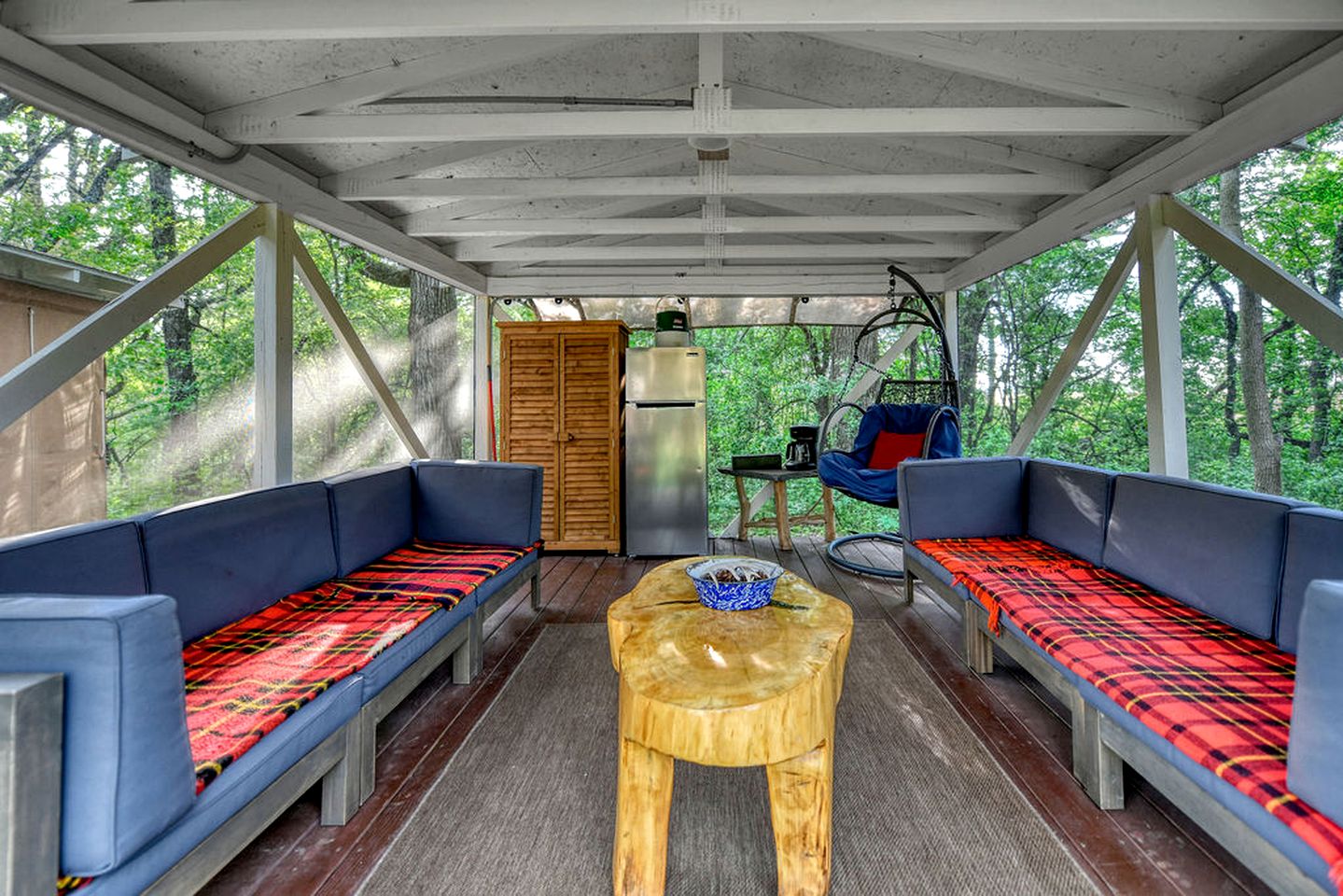Amazing Group Glamping in Restored Vintage Girl-Scout Tents for a Unique Outdoor Adventure in Troy, Wisconsin