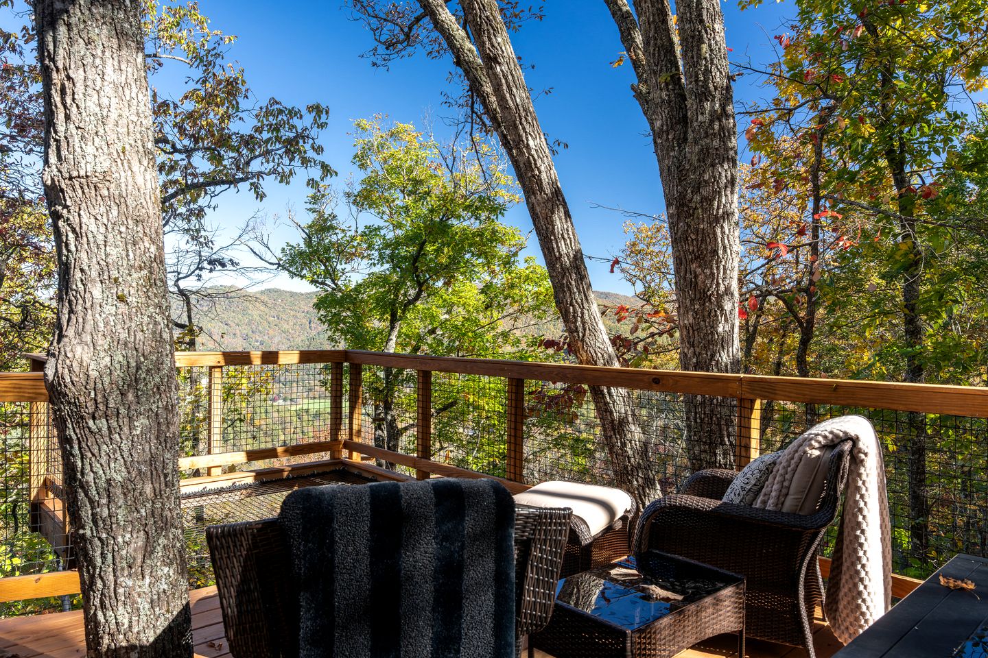 Secluded Adventure Treehouse with Net Loft & Swaying Bridge Near Highlands, NC