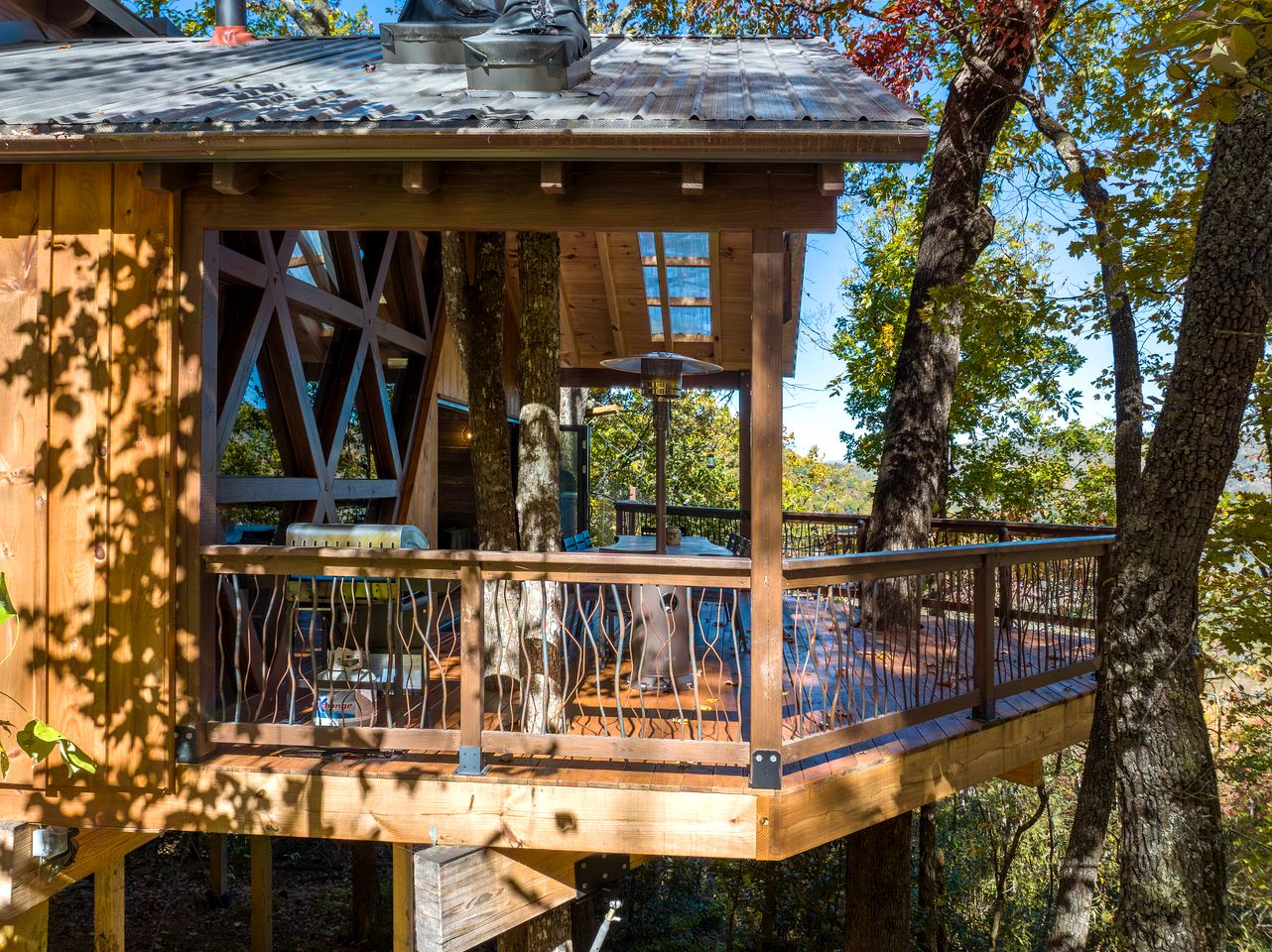 Secluded Adventure Treehouse with Net Loft & Swaying Bridge Near Highlands, NC