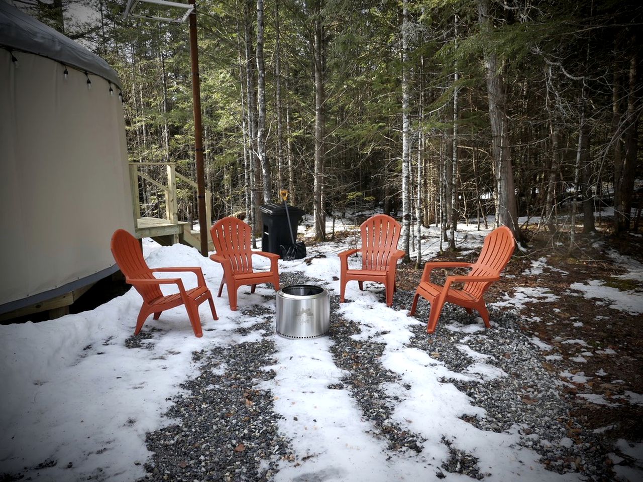 Amazing Maine Nature Escape: Comfortable Pet-Friendly Yurt near Bethel Perfect for a Romantic Glamping Getaway