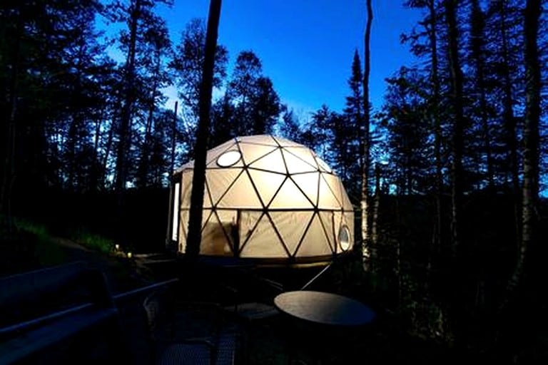 Unforgettable Dome with Fire Pit and Forest Views in West Cook, Minnesota