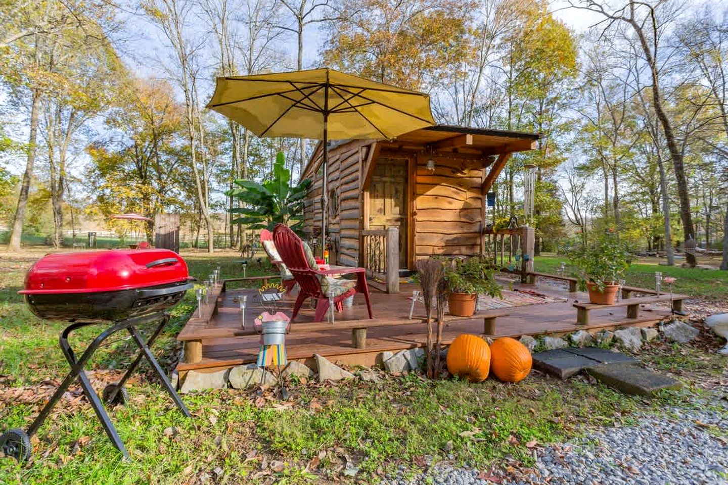 Hillbilly Chic Tiny House Near Nashville with WiFi, Kitchenette, Fire Pit & Trails