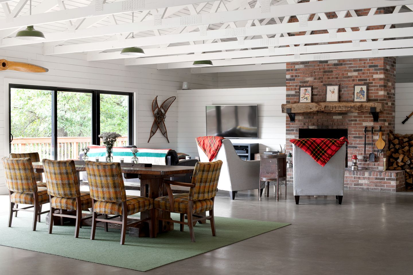 Spacious Restored Girl Scout Lodge with Modern Interior, the Perfect Base for a Family Adventure in Troy, Wisconsin