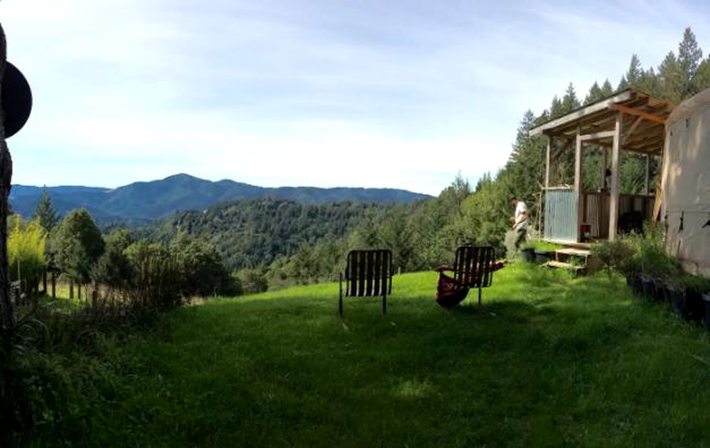 Secluded Hilltop Yurt Rental Situated near Ferndale, California