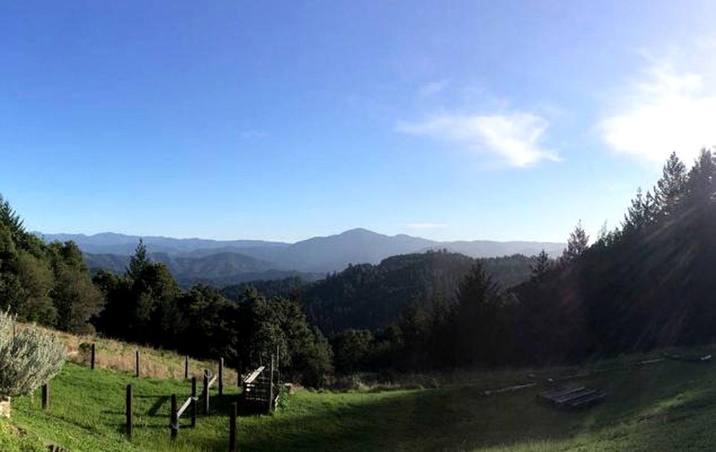 Secluded Hilltop Yurt Rental Situated near Ferndale, California