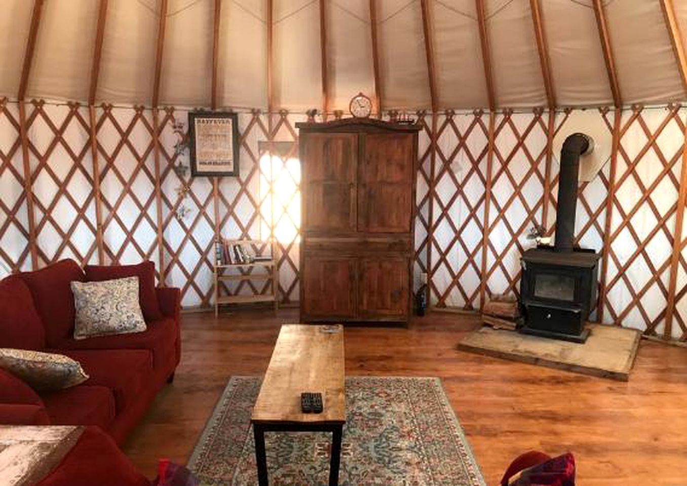 Secluded Hilltop Yurt Rental Situated near Ferndale, California