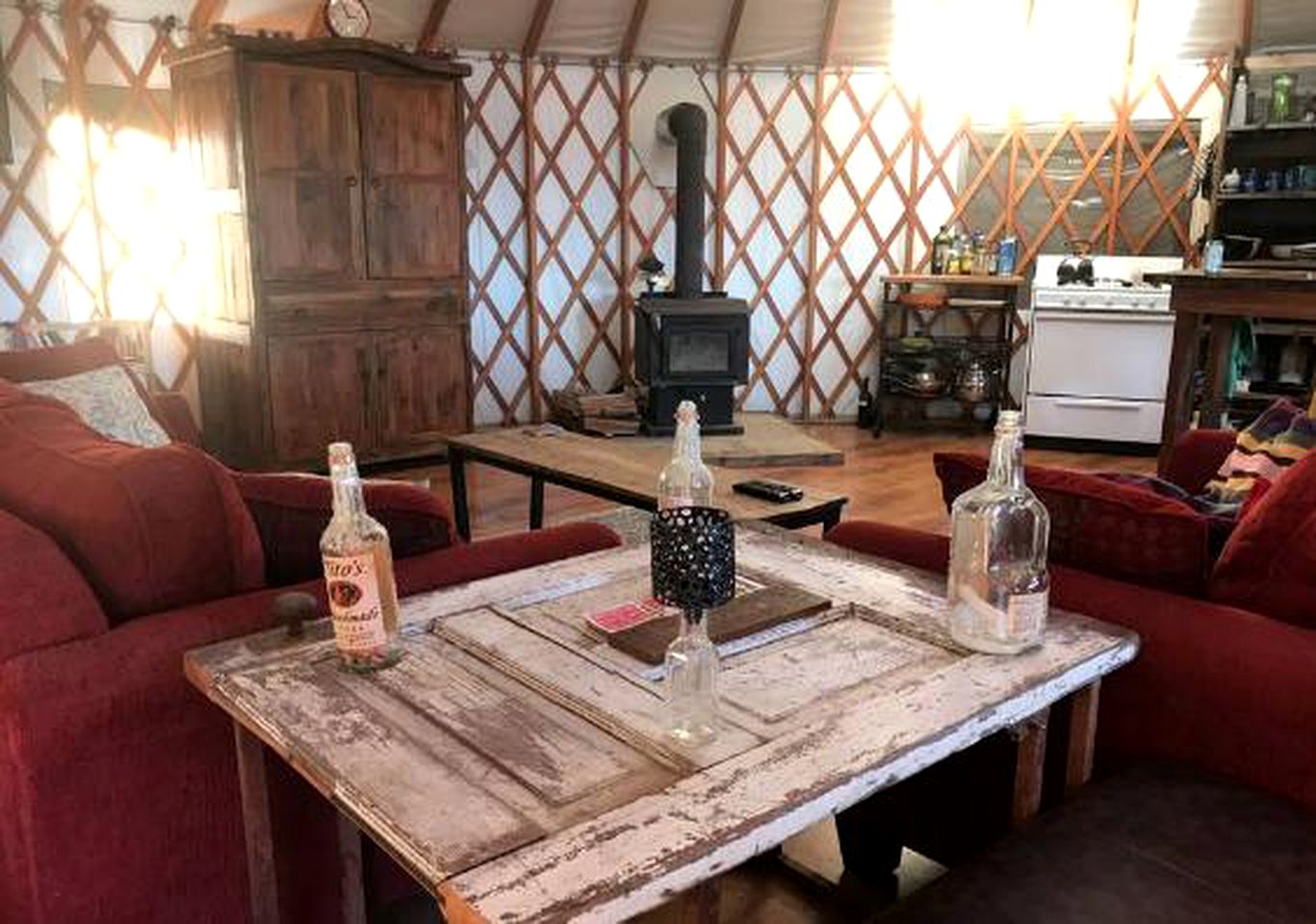 Secluded Hilltop Yurt Rental Situated near Ferndale, California